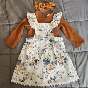 Rare Editions Cottagecore Style Corduroy Dress